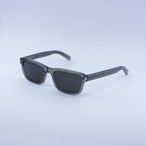Saint Laurent SL662 003 Sunglasses Brown Rectangle Frame, Grey Lenses - Picture 1 of 10